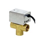 Vanne de zone 3 voies honeywell v4044 c 1312 b, avec reglage manuel 1' - 230v 50 hz, 6 w b. g