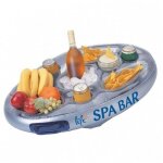 Bar flottant pour spa ou piscine - couleur argent jardiboutique