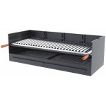 Fm calefaccion ? barbecue charbon de bois 100 cm � poser ou encastrer ? acier au carbone ? grille inox ...
