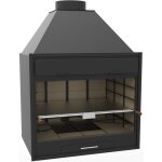 Fm - barbecue charbon bois bf - 90  poser ou  encastrer