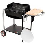 Somagic - barbecue au charbon de bois roma avec cuisson pizza