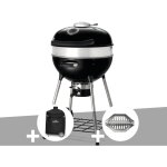 Barbecue � charbon charcoal kettle pro 57 cm + housse de protection + lot de 2 paniers � charbon - napoleon ...