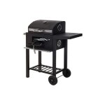 Gardeneas - barbecue au charbon de bois avec couvercle 48, 5x36x96cm