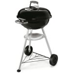Weber - barbecue � charbon compact kettle 47cm - acier chrom� - noir