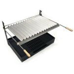 Barbecue � poser � cr�maill�re (grille non incluse)