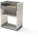 Barbecue fixe inox pour bois et charbon modèle venit flex plus (gris / blanc - 78 x 47 x 106 cm) ref: ... Barbecue fixe inox pour bois et charbon modèle venit flex plus (gris / blanc - 78 x 47 x 106 cm) ref: ...