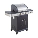 Cook'in garden - barbecue au gaz fidgi 3 avec thermomtre - 3 brleurs + rchaud 11, 5kw
