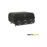 Cook'in garden - barbecue a gaz flavo 60 - a poser - 3 br�leurs droits en inox - 8, 4 kw - allumage piezzo ...