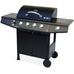 Alice's garden - barbecue gaz - treville - barbecue 4 br�leurs dont 1 feu lat�ral noir. avec thermom�tre ...