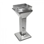 Barbecue en inox sur pied / colonne 'merida' Barbecue en inox sur pied / colonne 'merida'