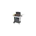 Campingaz - barbecue en pierre de lave rocky xpert200ls en acier avec grill et cuisinie're late'rale ...