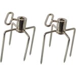 Barbecue rotissoire fourchette brochettes � accrocher avec vis de, pour : env. 1 de tourne broche de ...