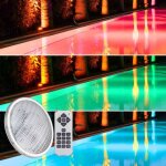 Ampoule led piscine par56 rgb avec t�l�commande 12v ac 24w -