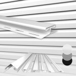 Hexim bardage anthracite gris blanc, rev�tement de fa�ade, pvc - u, protection visuelle, r�sistant aux ...