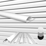 Hexim bardage anthracite gris blanc, revtement de faade, pvc - u, protection visuelle, rsistant aux ...