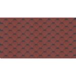 Timbela - bardeaux bitumineux hexagonal rock, couleur rouge - bitume toiture 3 m2 h - red