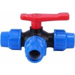 Bardusch - vanne � bille d'arr�t, 40mm robinet � tournant sph�rique � trois voies � connexion rapide ...