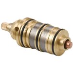Bares - cartouche thermostatique et poignée en laiton pour baignoire - douche, pour mitigeur barre de ... Bares - cartouche thermostatique et poignée en laiton pour baignoire - douche, pour mitigeur barre de ...
