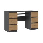 Bari - bureau informatique - bureau d'ordinateur - 6 tiroirs + support clavier coulissant - mobilier ... Bari - bureau informatique - bureau d'ordinateur - 6 tiroirs + support clavier coulissant - mobilier ...
