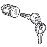 Barillet � cl� type 405 pour porte m�tal ou vitr�e xl�800 , xl�400 et xl�160 avec 1 jeu de 2 cl�s legrand ...