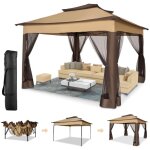 Barnum 3x3m tonnelle pliante de jardin impermable extrieure avec moustiquaire - pavillon anti - uv ...