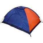 Barnum tente ext�rieure imperm�able pour camping et randonn�e avec porte et fen�tre (bleu orange)