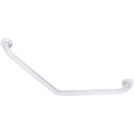 Barre d'appui coudée à 135° - 400 x 400 mm - diamètre 30 mm - aluminium époxy blanc pellet asc Barre d'appui coudée à 135° - 400 x 400 mm - diamètre 30 mm - aluminium époxy blanc pellet asc