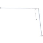 Barre d angle de baignoire cable de fixation metal plafond - blanc tendance