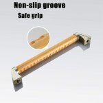 Barre d'appui bois pour salle de bain, poign�e de baignoire douche pour handicap�s et les personnes �g�es, ...