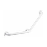 Delabie - barre de rel�vement coud�e 135� basic epoxy blanc �32 400x400