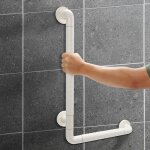 Barre d'appui de douche 6040 cm, poignee de salle de bain bless�es ou postop�ratoires pour les personnes ...