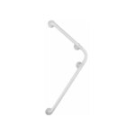 Barre d'appui douche et wc secura, poign�e de s�curit� salle de bain d'angle, aluminium, 78x55, 5x8, ...