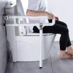 Barre d'appui pliable pour toilettes, support de si�ge de s�curit� de main courante de barre d'appui ...