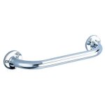 Barre d'appui pmr coud�e inox 135� eco d25 220x220 blanc - delabie - 1550