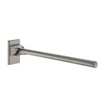 Barre d'appui rabattable sans b�quille siege de douche : anthracite m�tallis� - l. 650mm