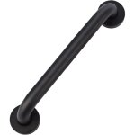 Barre d'appui de s�curit� en acier inoxydable de 12 pouces pour salle de bain, rampe noire huil�e pour ...