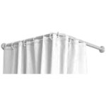 Barre blanche pour rideau de douche 80x80cm - mirtak