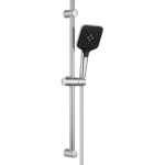 Barre de douche 60cm ensemble de douche avec 3 jets douchette pour mitigeur de bain ou douche, chrom ...