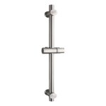 Barre de douche, barre de douche en acier inoxydable 304 avec supports de fixation réglables en hauteur ... Barre de douche, barre de douche en acier inoxydable 304 avec supports de fixation réglables en hauteur ...