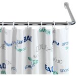 Barre de douche wenko chrome 25 mm pour douche et baignoire angle universelle en aluminium antirouille ...