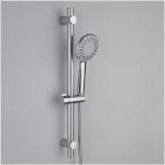 Barre de douche pommeau de douche 5 jets ensemble de douche multifonction chrom�