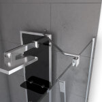 Barre de fixation d'angle pour douche a l'italienne - freedom 2 angle - barre de fixation murale d'angle ...