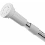 Barre de fixation réglable pour rideau de douche sans percer, tringle de douche antidérapante télescopique ... Barre de fixation réglable pour rideau de douche sans percer, tringle de douche antidérapante télescopique ...