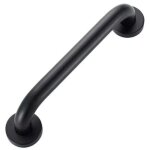 Barre de maintien, noir 400mm - barre d'appui douche , poign�e de douche de s�curit�, barre d'appui wc ...