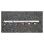 Barre de pontage 2 p�les languette 10mm� 12 modules 63a longueur 210mm pour fil rigide 10mm� hager