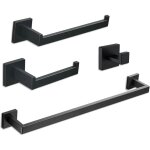 Shunli - barres porte - serviettes ensemble 4 pices barre de serviettes de bains porte - serviettes ...