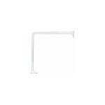 Barre de salle de bain courbée artic 80x80cm blanc Barre de salle de bain courbée artic 80x80cm blanc