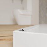 Barre de seuil d'�tanch�it� universelle avec 2 embouts, schulte, 100 cm recoupable, e100050 - 41 + e100211 ...