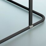 Spirella - barre / tringle d'angle noire pour rideau de douche magic universal