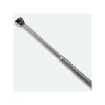 Barre tringle pour rideau de douche ou baignoire extensible sans per�age en alu arik 75 - 125cm finition ...